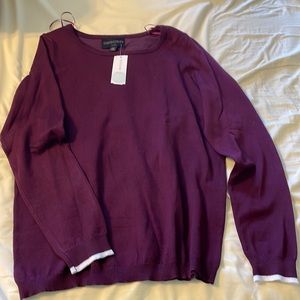 Absolutely Creative Worldwide Dark Purple crew neck pullover sweater.  Small